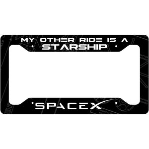 Starship Aluminum License Plate Frame