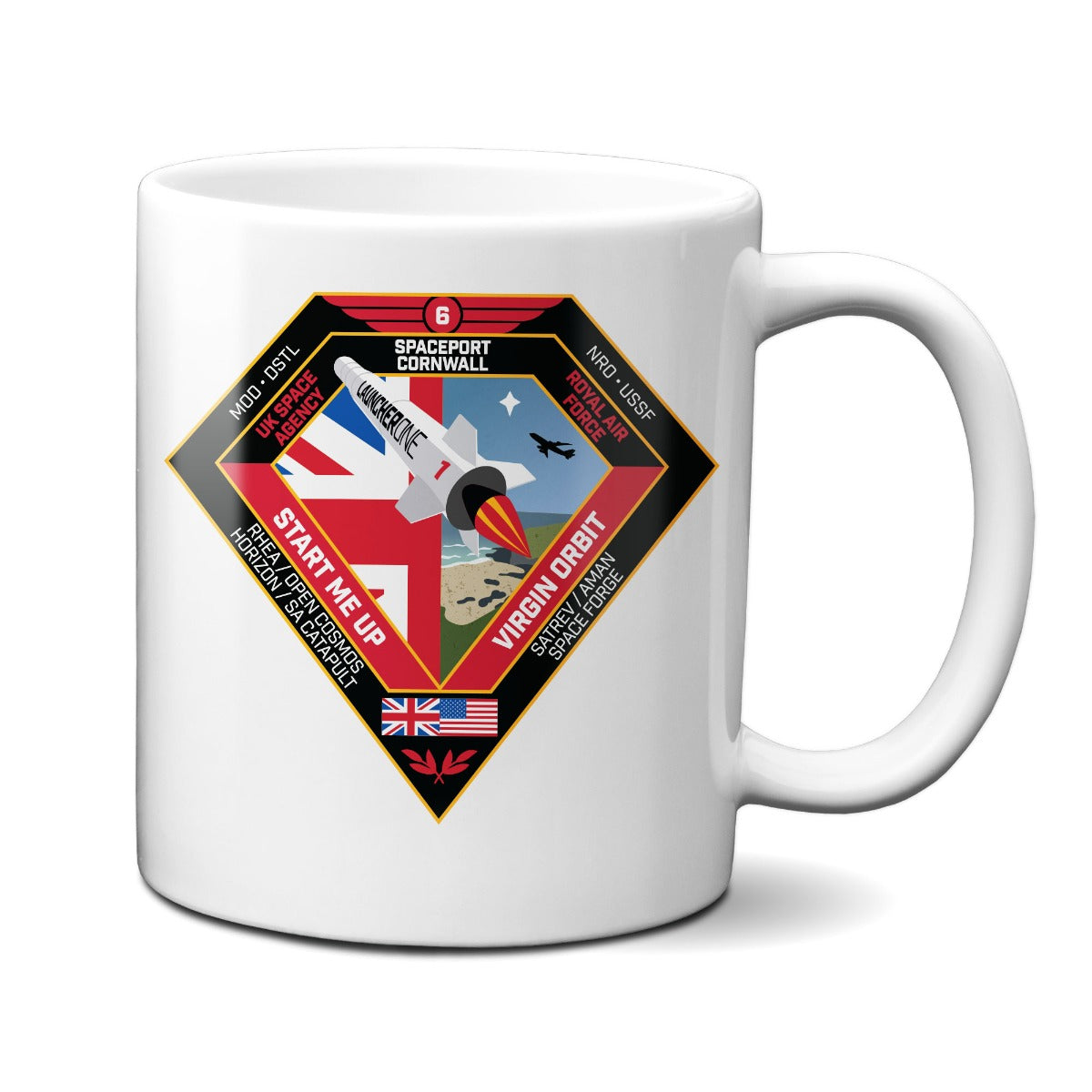 Spaceport Cornwall Start Me Up 11oz Mug