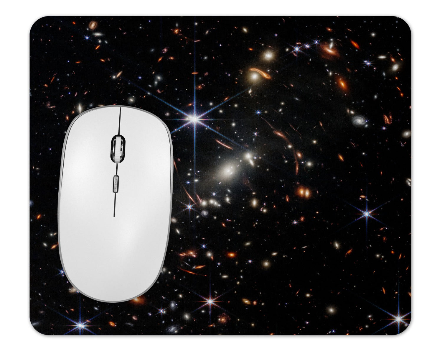 Webb Space Telescope Deep Field Galaxy Mousepad 1/4 Thick