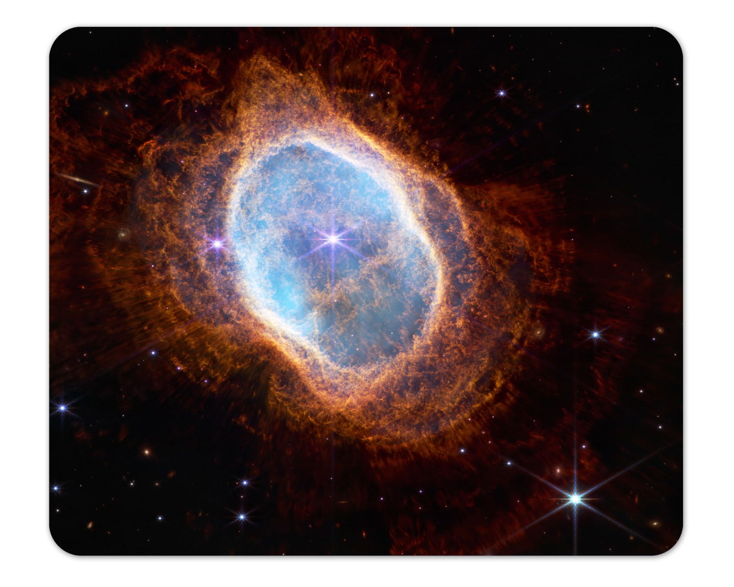 Webb Space Telescope Southern Ring Nebula Mousepad 1/4 Thick