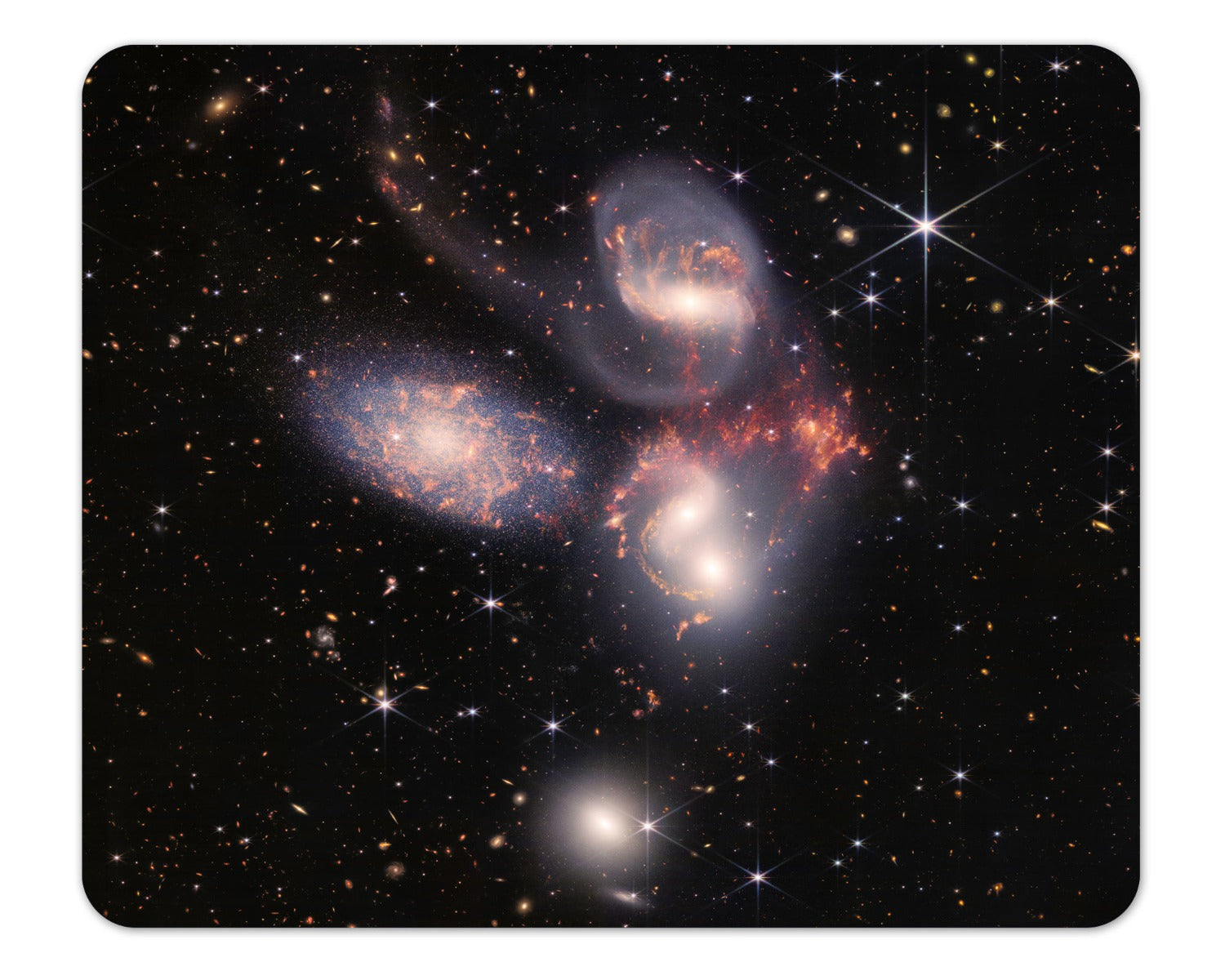 Webb Space Telescope Stephan’s Quintet Mousepad 1/8 Thick