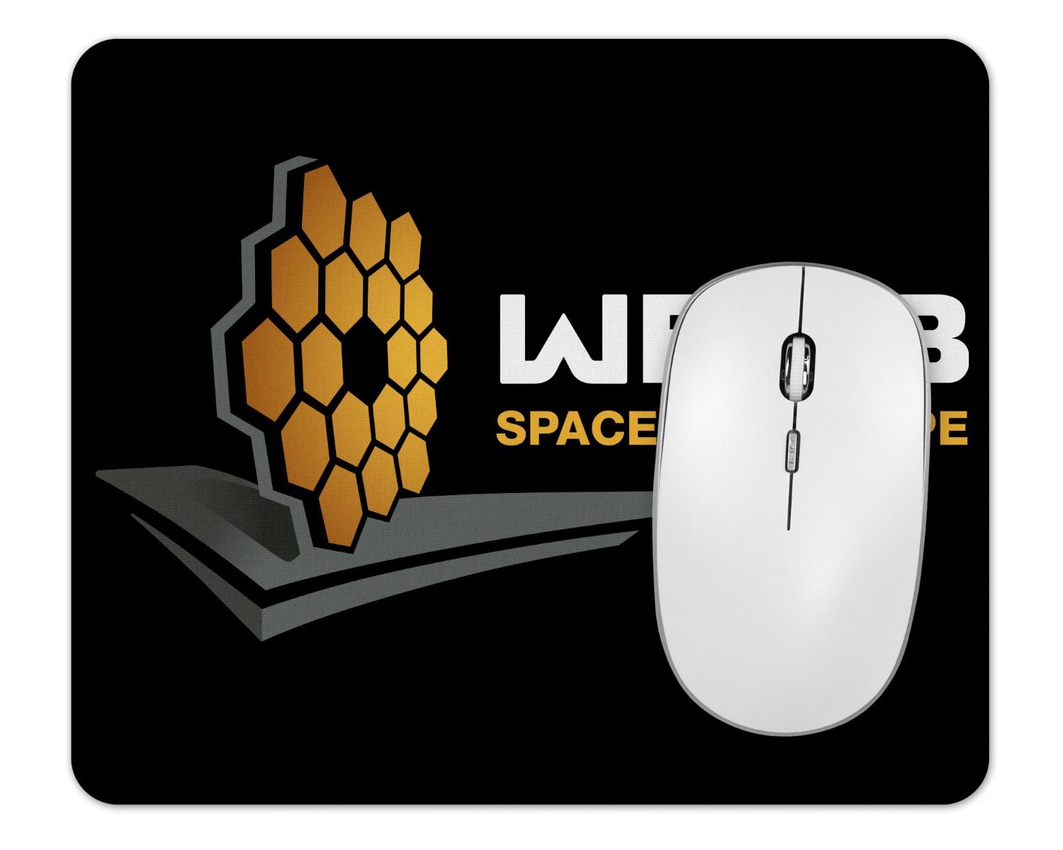Webb Space Telescope Logo Mouse pad 1/4 Thick
