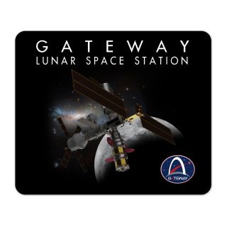NASA Gateway Lunar Orbit Space Station Mouse Pad 1/4 Thick
